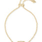 Elaina Delicate Chain Bracelet Gold Iri Drusy