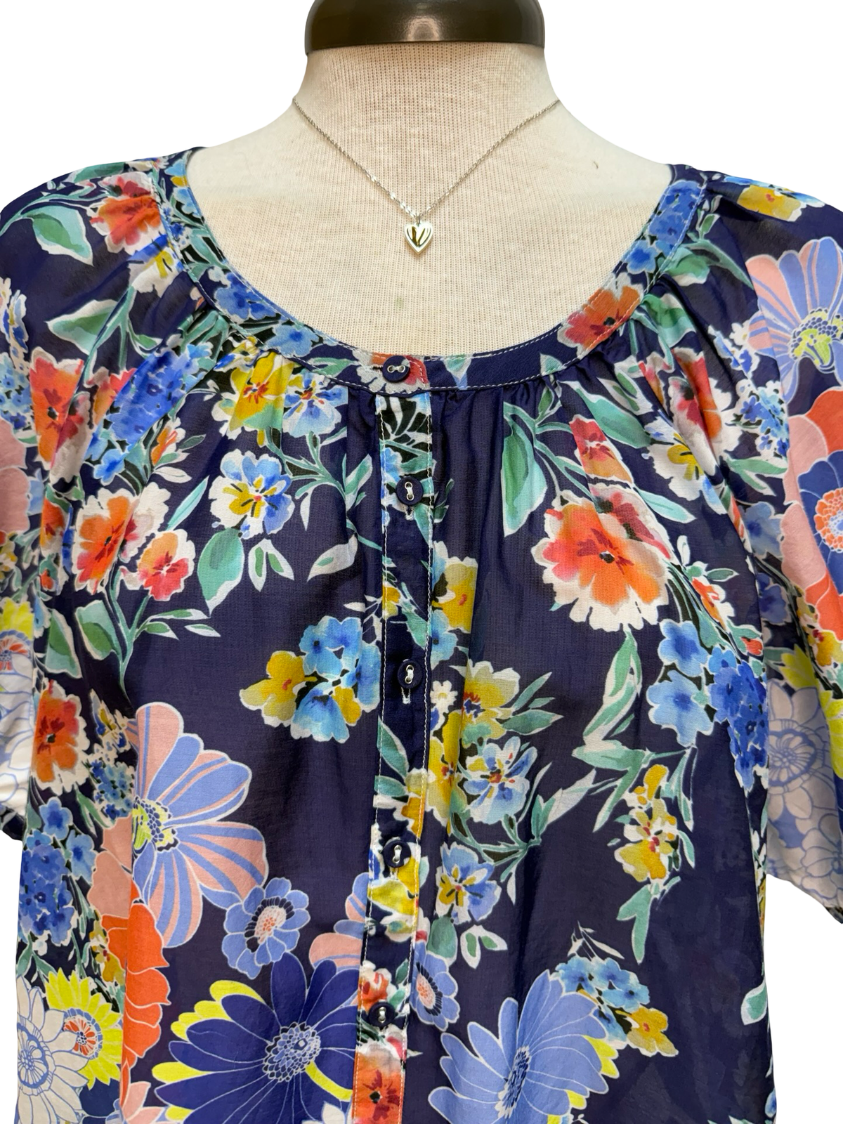 Avah Button Down Shirt Tiana Scarf