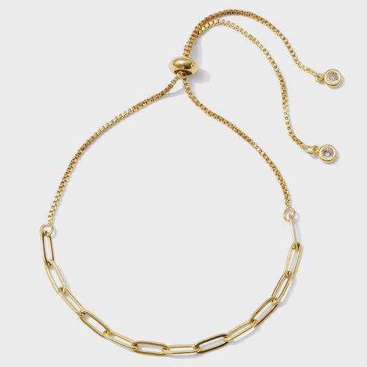 Delicate Link Chain Pulley Bracelet
