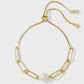 Delicate Link Chain Pearl Pulley Bracelet