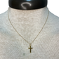 BB Cross Charm Necklace Gold