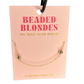 BB Gold Beaded Chain Necklace