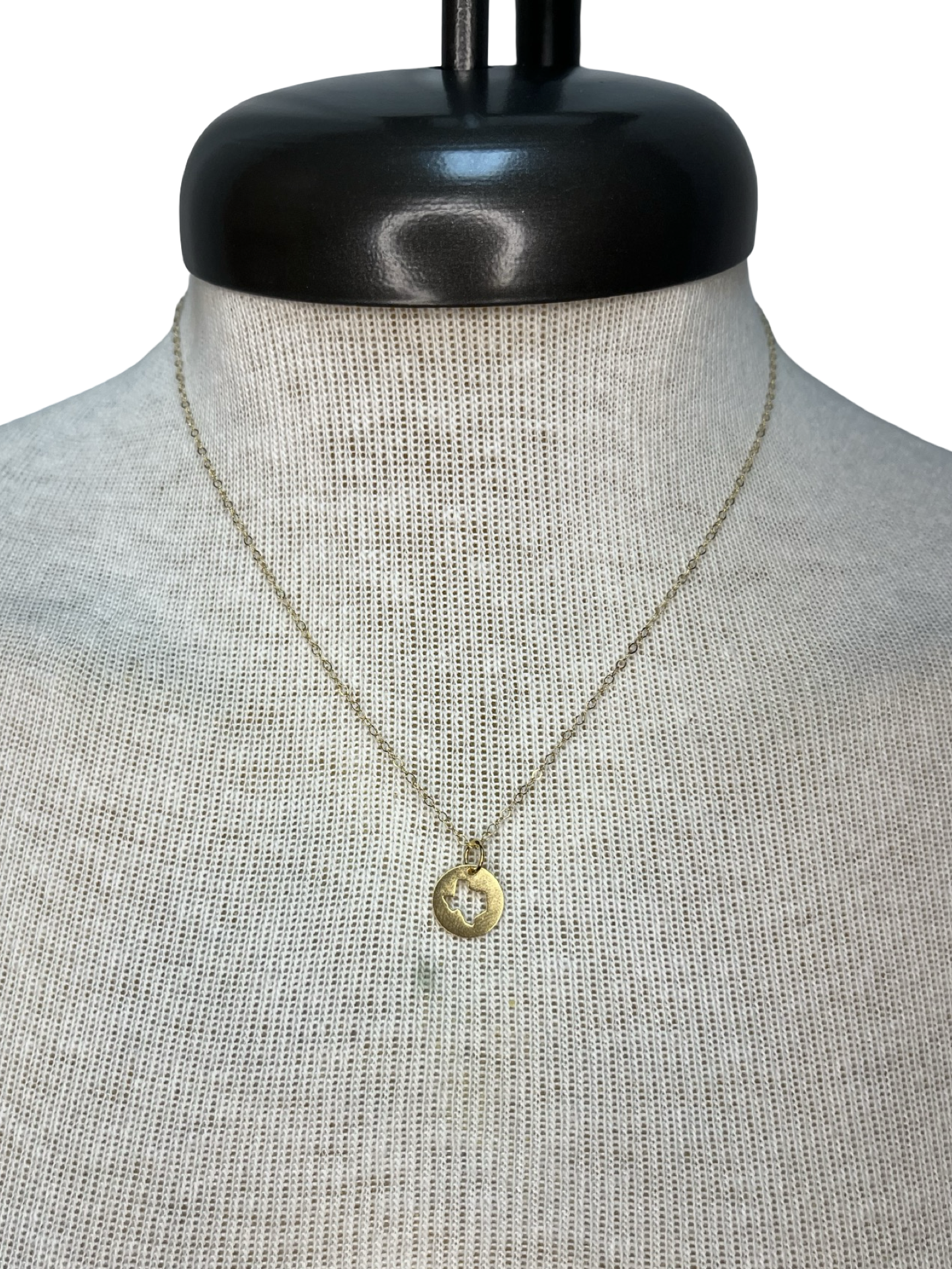 BB Texas Cutout Charm Necklace Gold