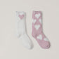 Cozy Chic Women's Heart Print Sock