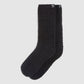 Cozy Chic Waffle Socks Black