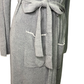 Cozy Chic Ultra Lite Contrast Scallop Ribbed Robe Moonbeam