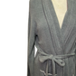 Cozy Chic Ultra Lite Contrast Scallop Ribbed Robe Moonbeam