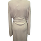 Cozy Chic Ultra Lite Tipped Short Robe Stone/Pearl