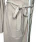 Cozy Chic Ultra Lite Tipped Short Robe Stone/Pearl