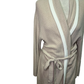 Cozy Chic Ultra Lite Tipped Short Robe Stone/Pearl