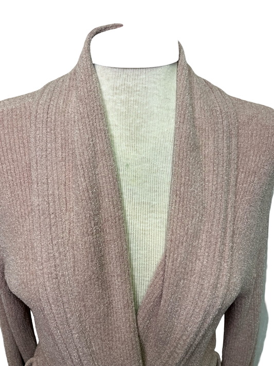 Cozy Chick Ultra Lite Contrast Scallop Ribbed Robe Teaberry