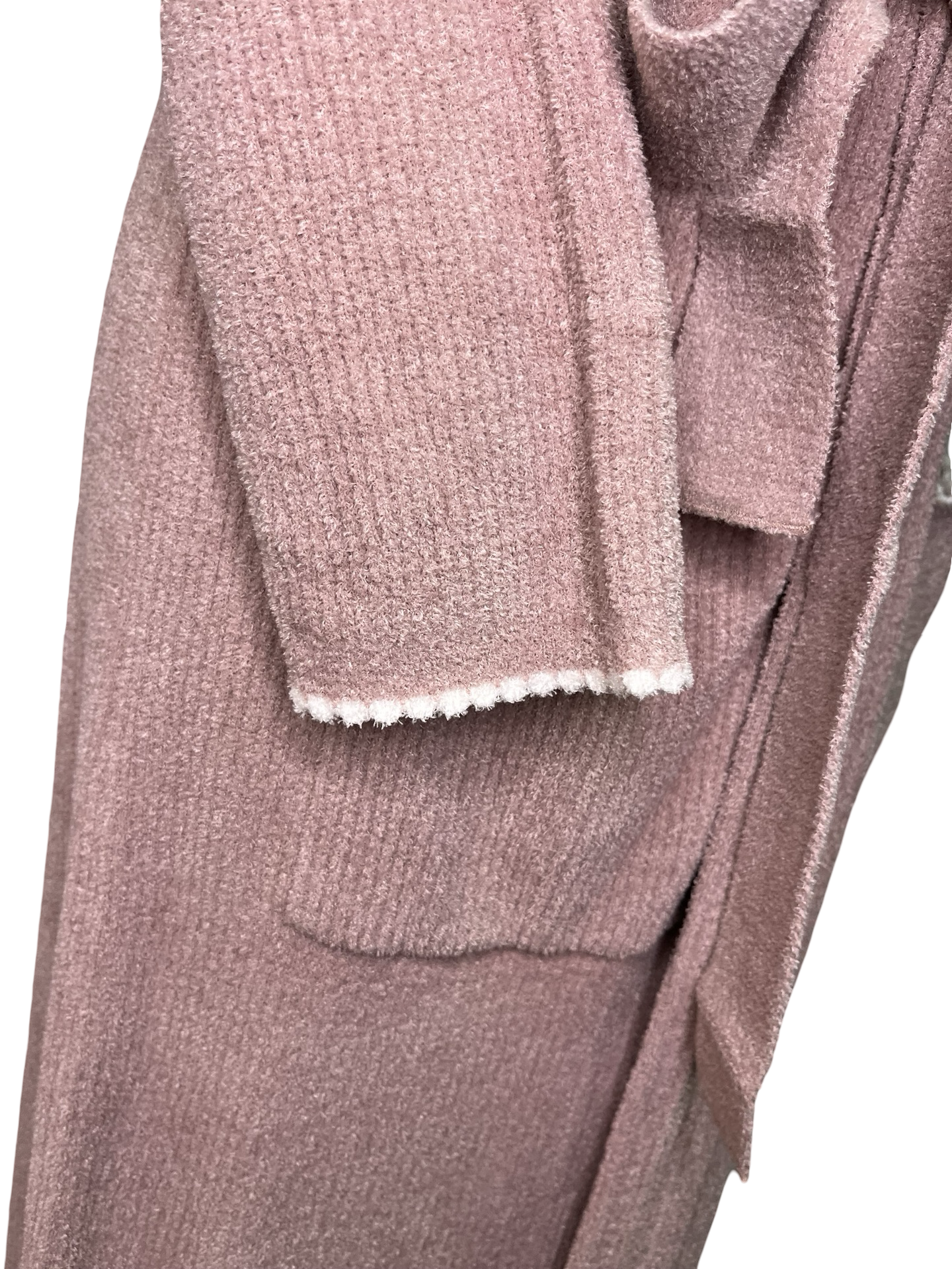 Cozy Chick Ultra Lite Contrast Scallop Ribbed Robe Teaberry