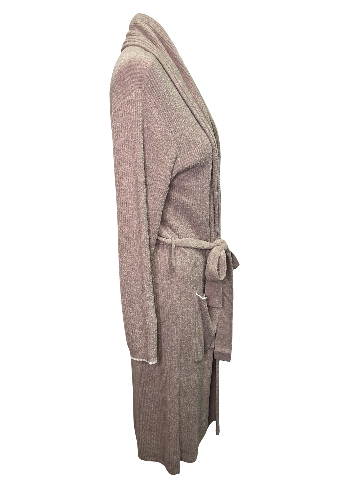Cozy Chick Ultra Lite Contrast Scallop Ribbed Robe Teaberry