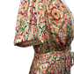 Boho Tile Motif Midi Dress