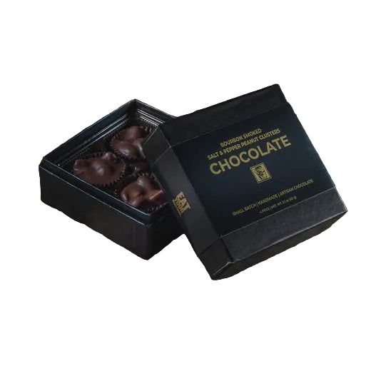 Bourbon Smoked Salt & Pepper Peanut Clusters 4 piece box