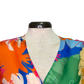 Bright Floral V Neck Blouse