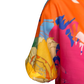 Bright Floral V Neck Blouse