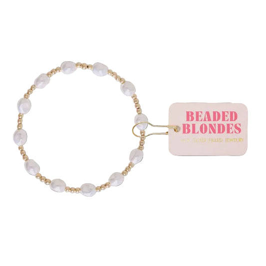 BB Bri Pearl Bracelet Gold Standard