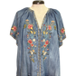Betty Blouse Denim Blue