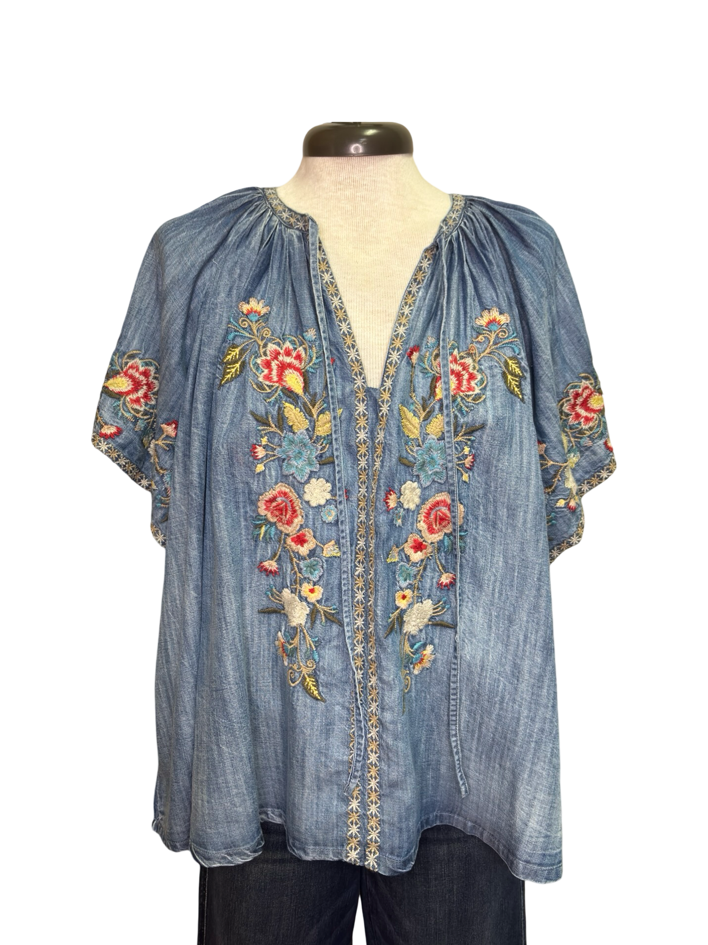 Betty Blouse Denim Blue
