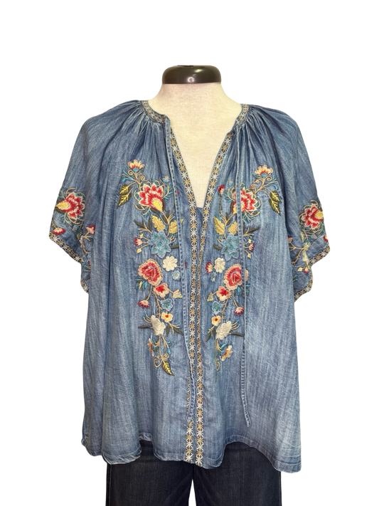 Betty Blouse Denim Blue