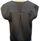 Cap Sleeve V Neck Knit Top Black