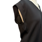 Cap Sleeve V Neck Knit Top Black