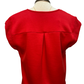 Cap Sleeve V Neck Knit Top Red