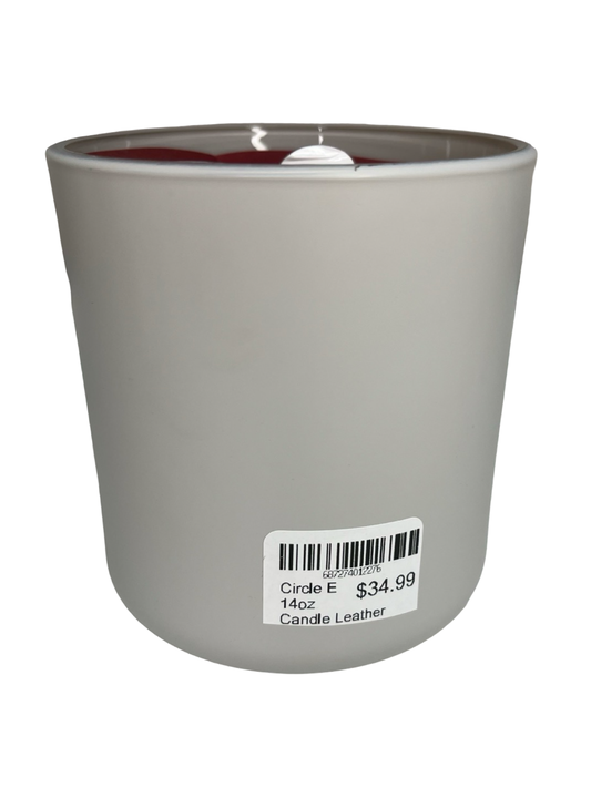 Circle E 14oz Candle Leather