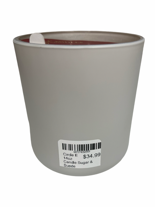 Circle E 14oz Candle Sugar & Suede