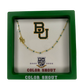 Baylor Side Set Logo Necklace