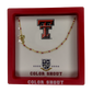 Texas Tech Side Set Logo Necklace