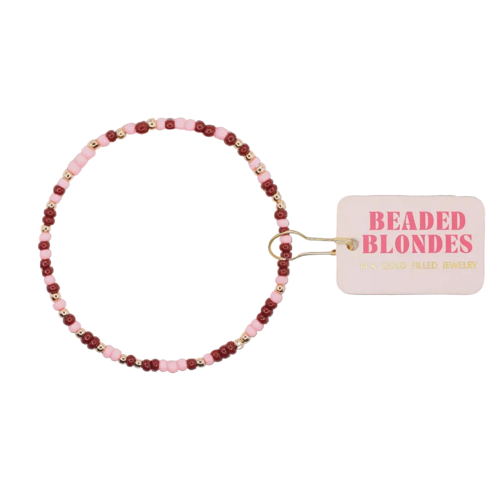 BB Cranberry Blush Sprinkle Bracelet Gold Standard