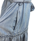 Chambray Embroidered Mini Dress