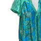 Floral Paisley Blouse Aqua Blue