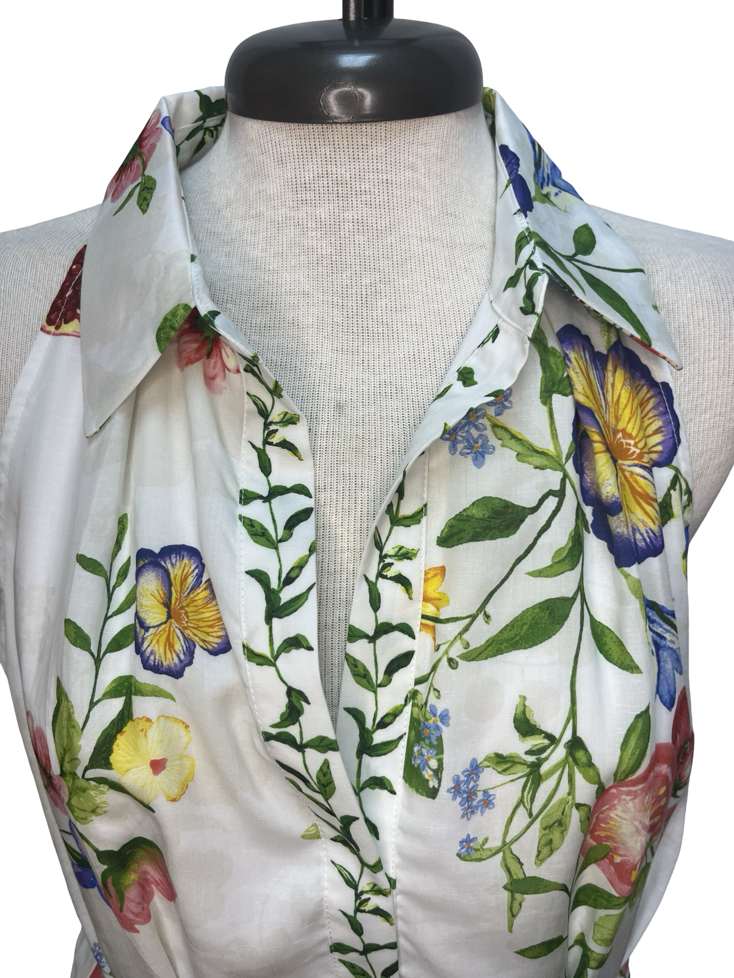 Floral Sleeveless Halter Neck Top
