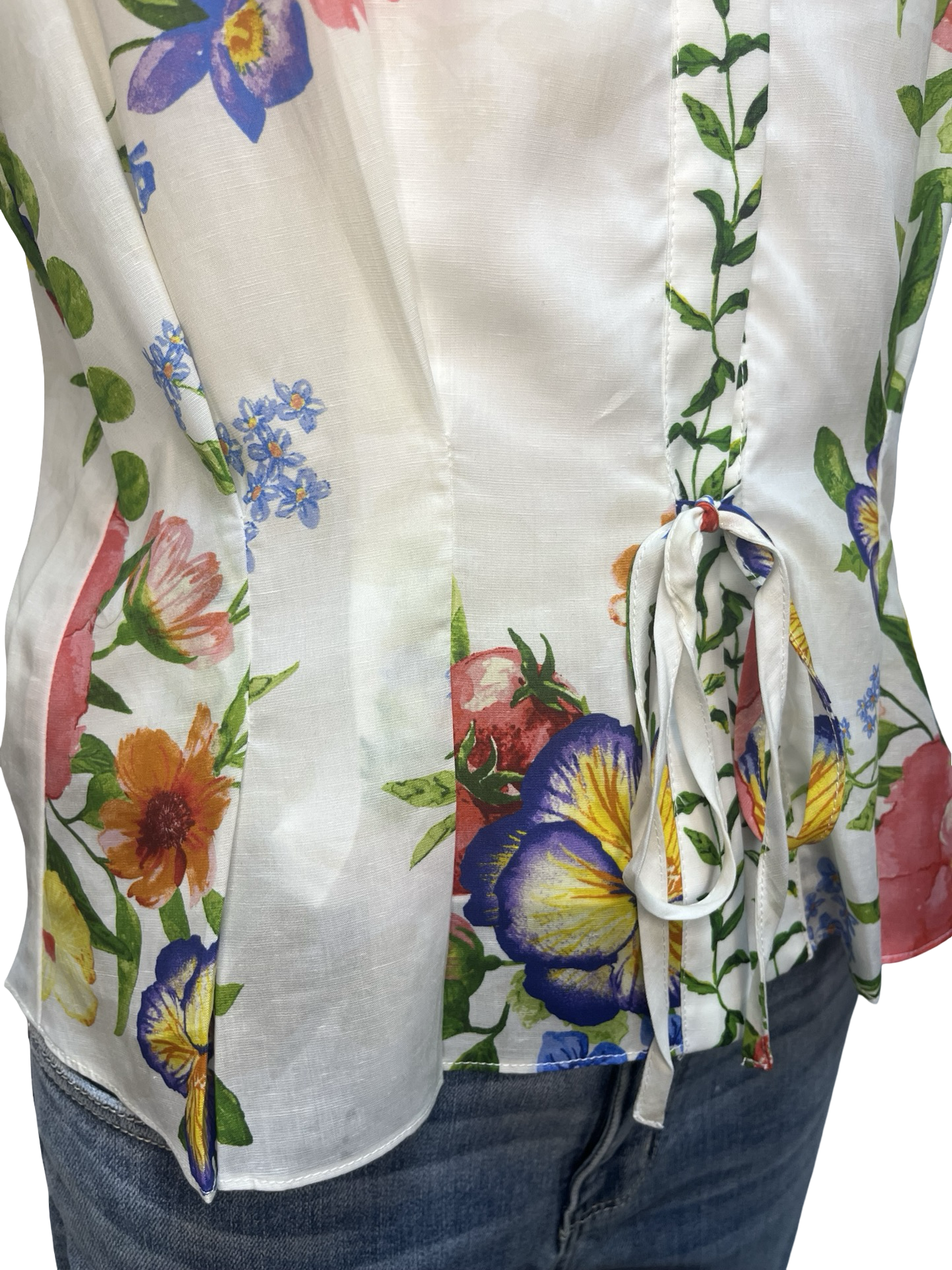 Floral Sleeveless Halter Neck Top