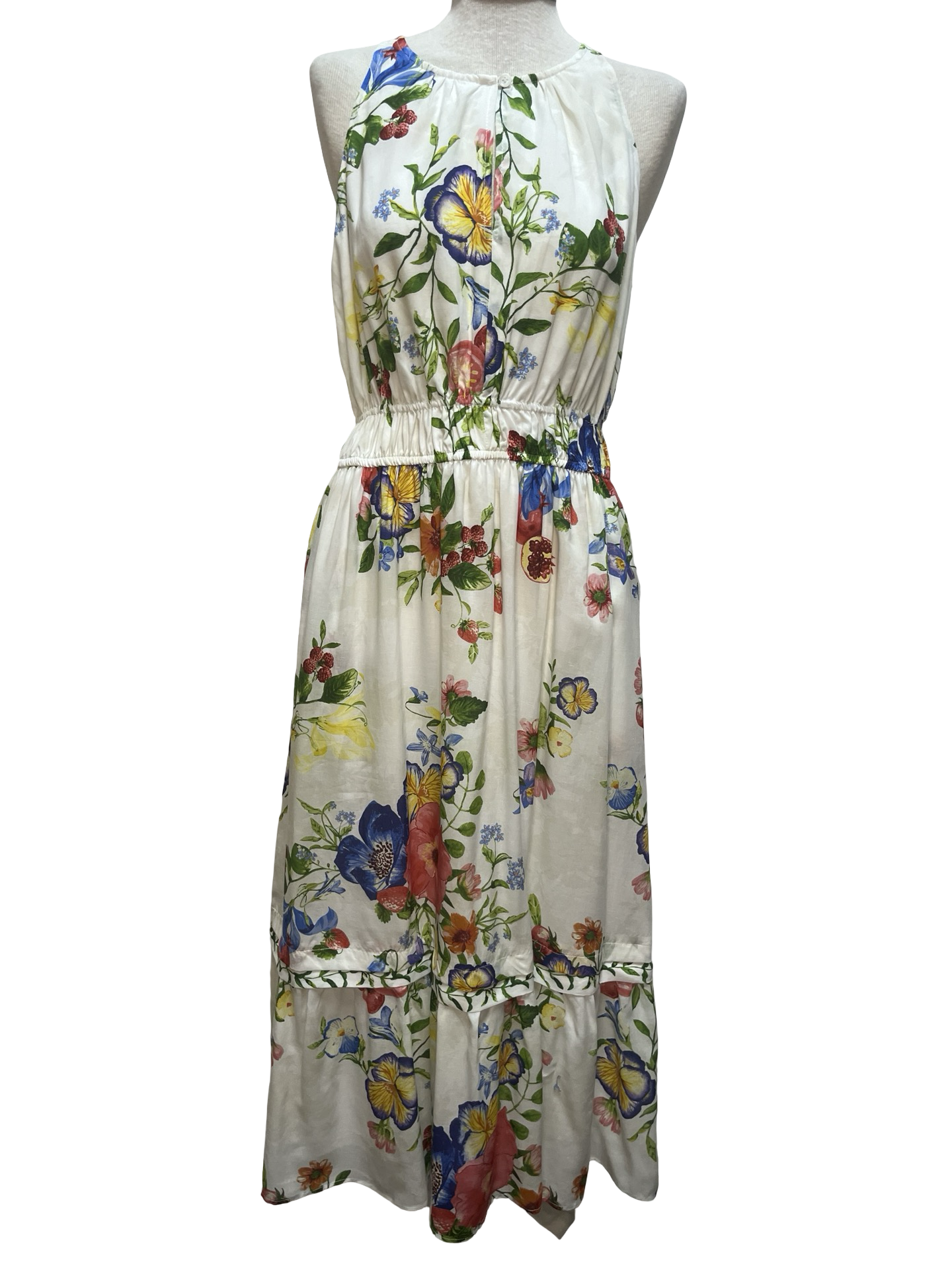 Floral Sleeveless Midi Dress