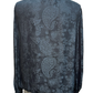 Long Sleeve Split Neck Blouse Navy