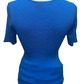 Ribbed Sweater Knit Top Tranquil Blue