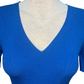 Ribbed Sweater Knit Top Tranquil Blue