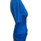 Ribbed Sweater Knit Top Tranquil Blue