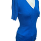 Ribbed Sweater Knit Top Tranquil Blue