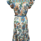 Tiered Midi Dress Blue Multi