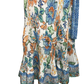 Tiered Midi Dress Blue Multi