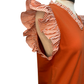 Dakota Orange Ruffle Sleeve Top
