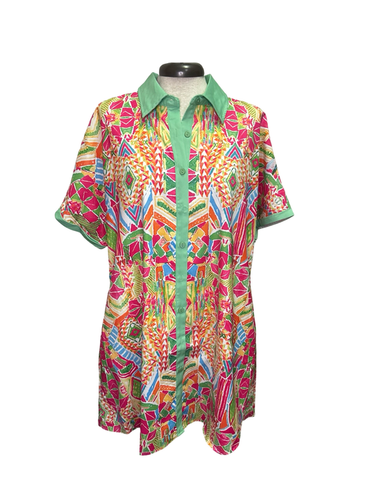Lost in Paradise Shirt Dress