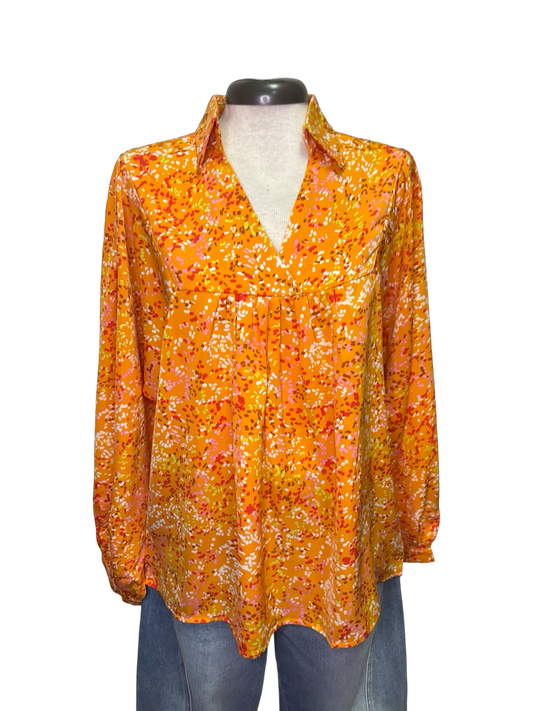 Orange You Pretty Babydoll Blouse