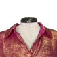 Rosy Red Metallic Sheen Button Shirt