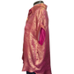 Rosy Red Metallic Sheen Button Shirt
